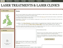Tablet Screenshot of lasertreatmentclinics.co.uk